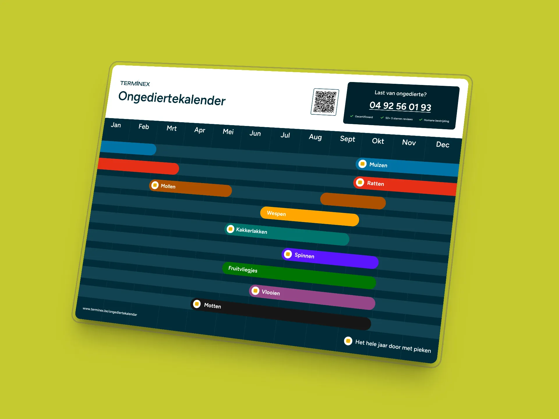 Terminex ongediertekalender